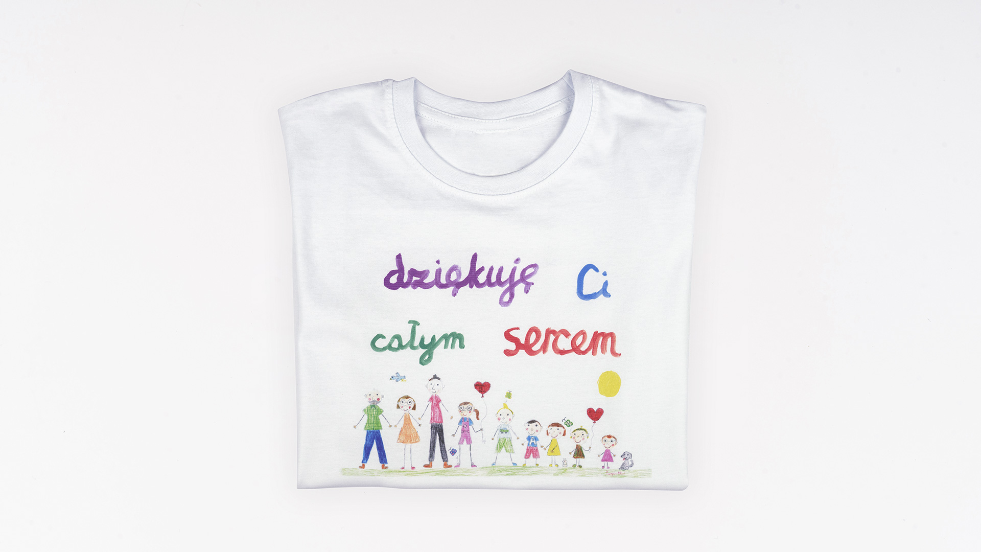 T-shirt dziecięcy &quot;dziękuję Ci całym sercem&quot;